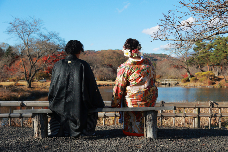 後ろ姿の撮影中、、、