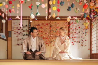 和のテイスト溢れる空間で