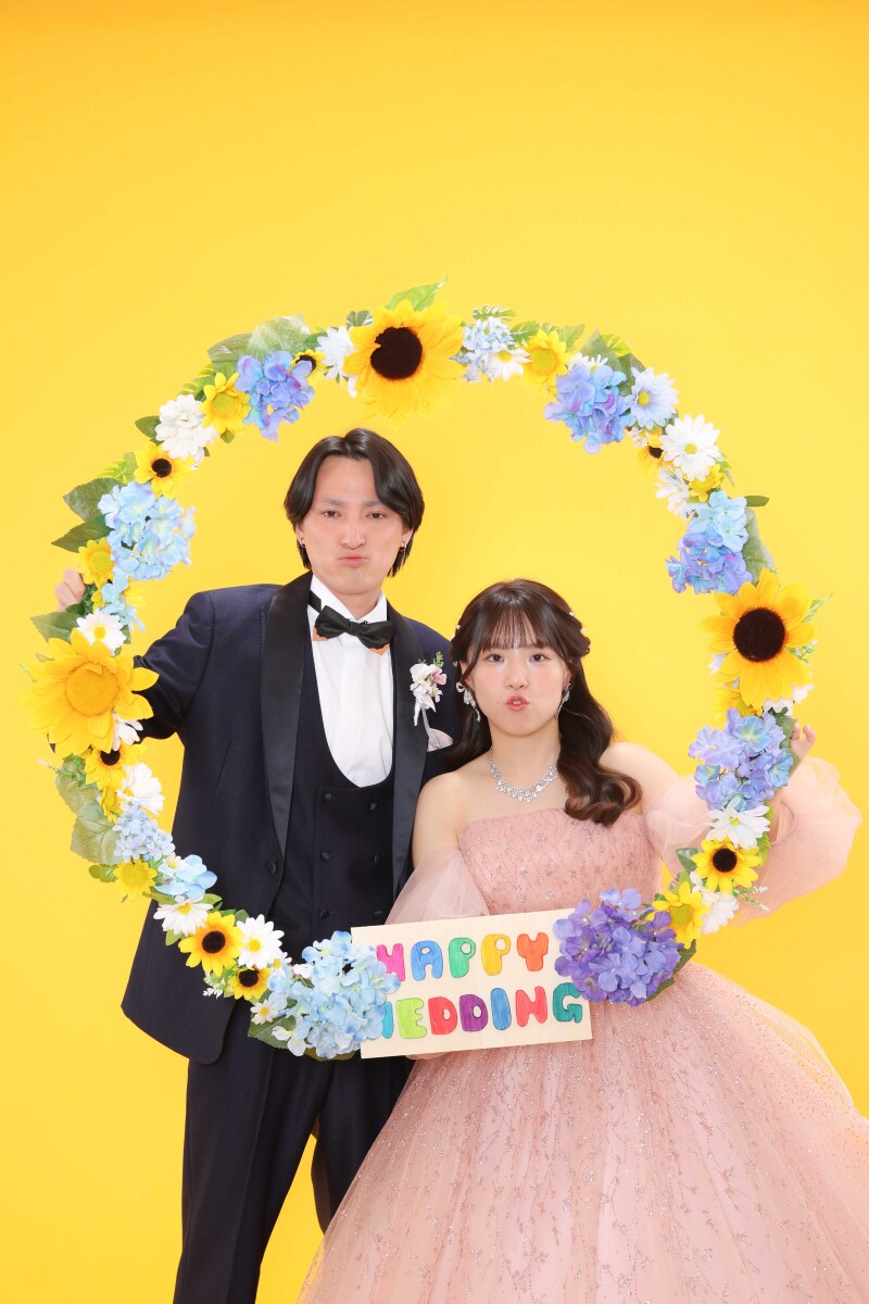 手作りリースでキメ顔きらり