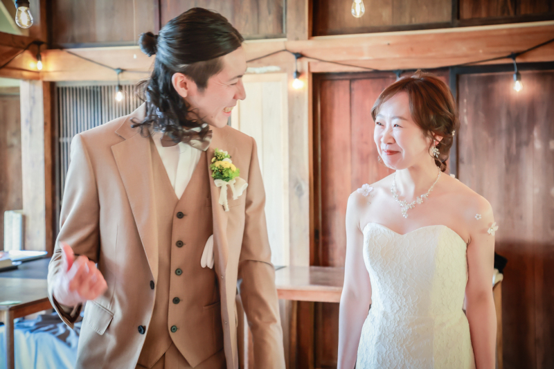 小さなカフェで