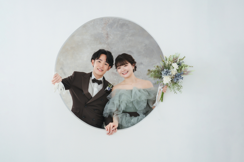 丸の枠を利用して