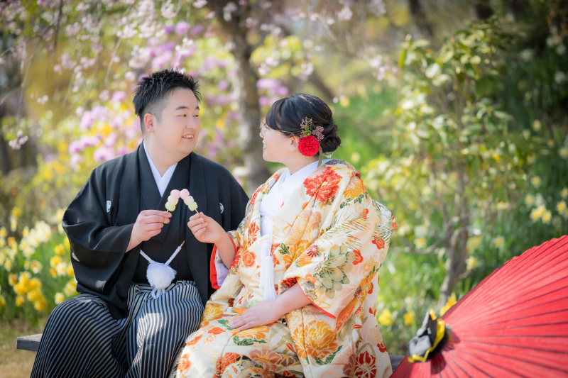 桜の下でひと休み