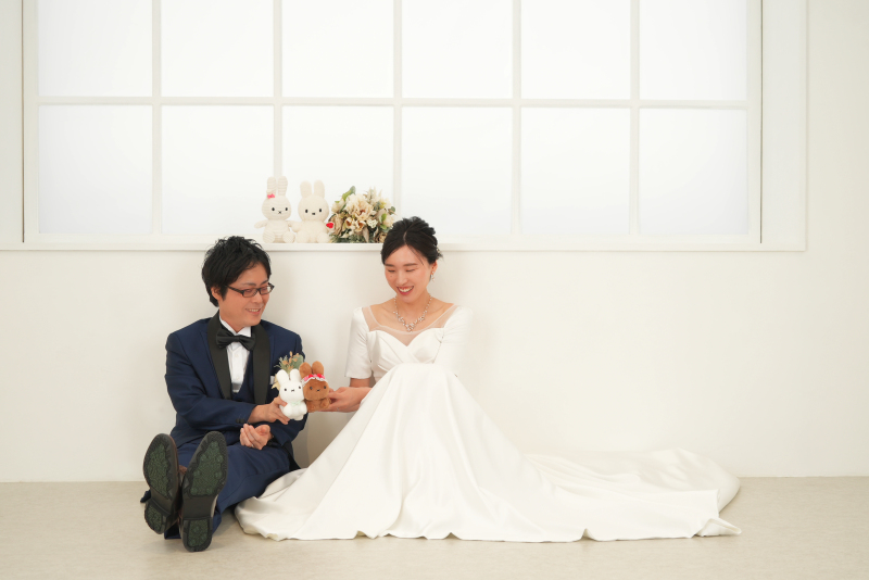 大好きなぬいぐるみと一緒に