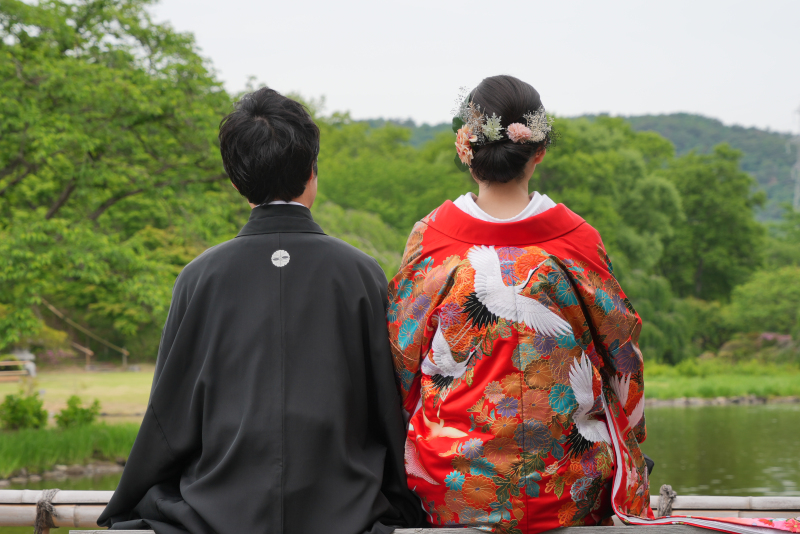 後ろ姿も美しい