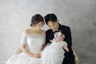 お子様と一緒に撮影