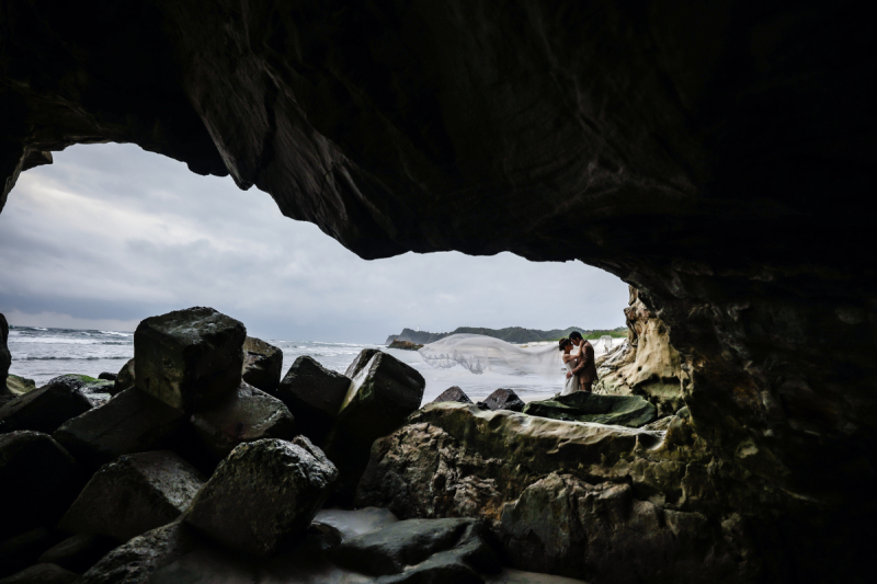 潮の満ち引きをチェックしながら、この時間帯でしか撮影できない1枚になりました