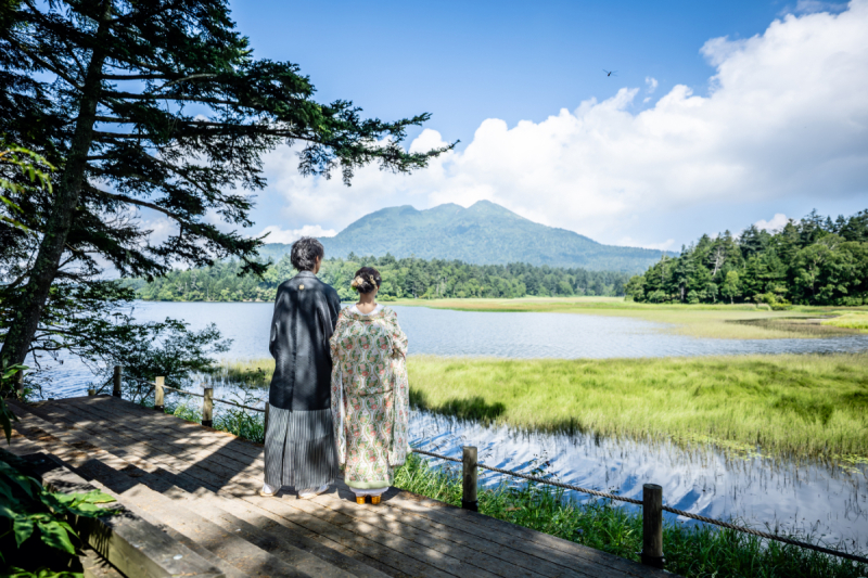 【尾瀬】登山フォトウェディング 一生の思い出にのこる和装1着ロケーション撮影