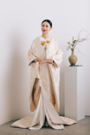 【UW01】菊と鶴(掛下白)