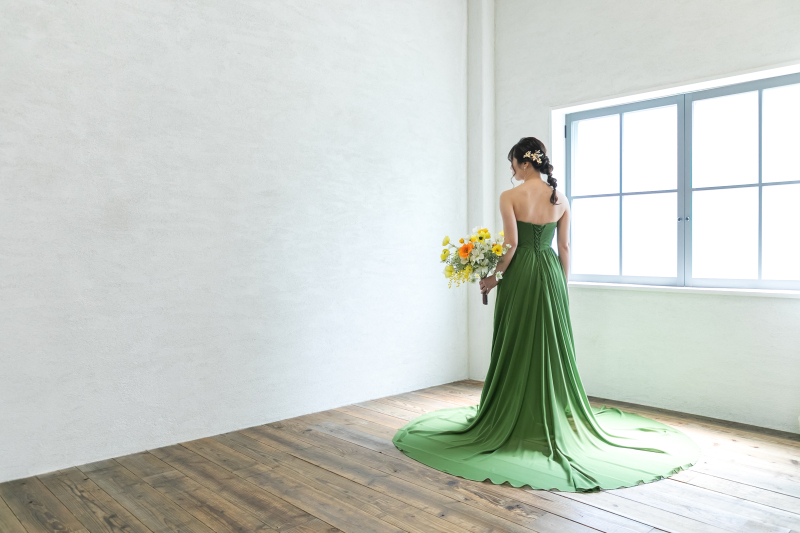 ドレスチェンジ後の新婦様ソロショット。