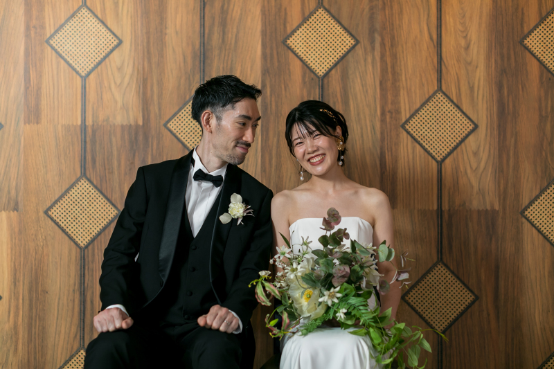 新郎様に見つめられて