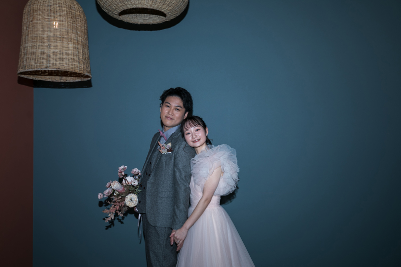 二人で寄り添って