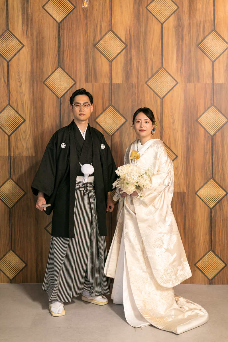 ご新婦様も完成して二人でパシャリ。