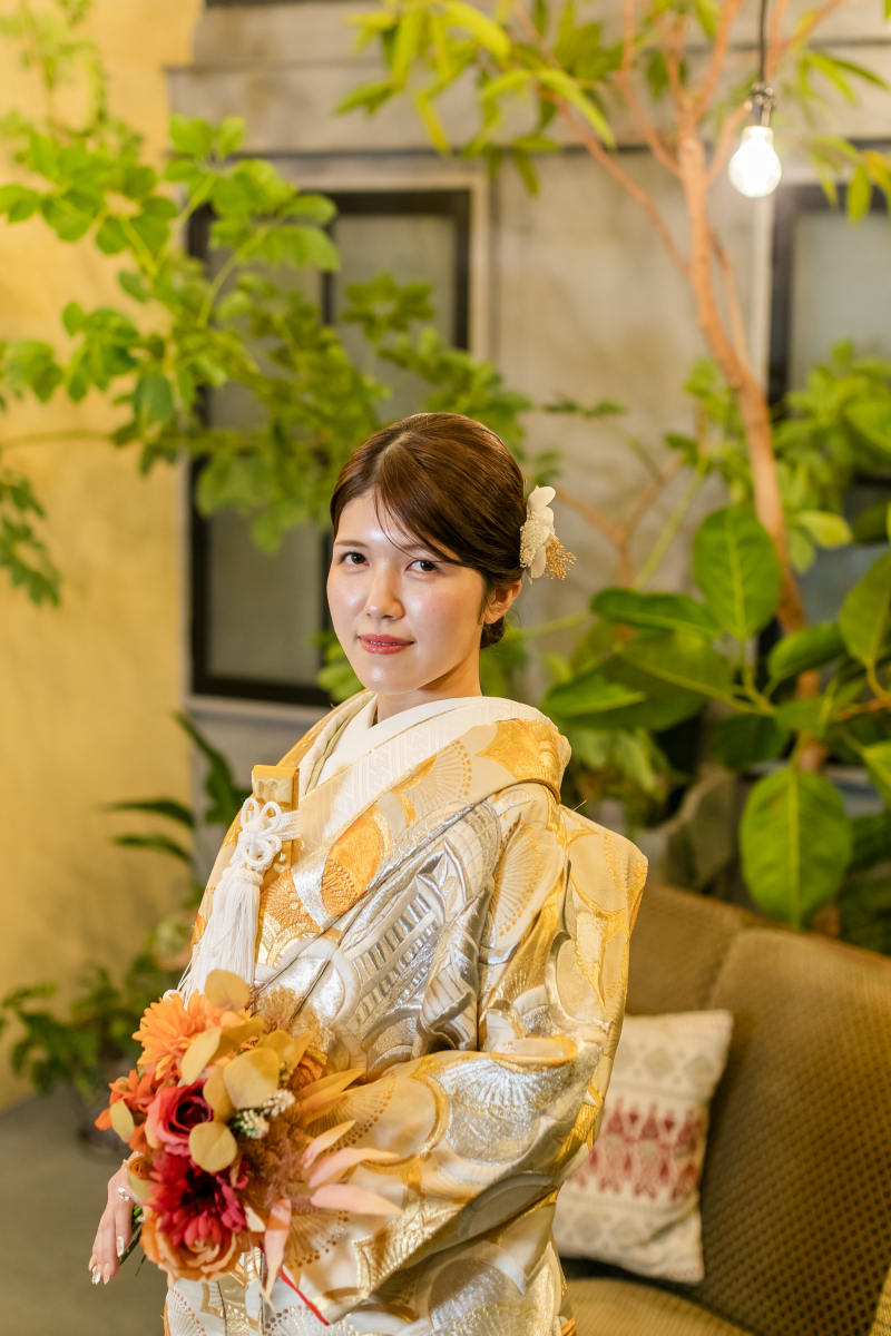 お持ち込みのブーケと一緒に