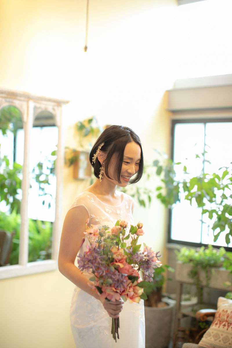 ショートカットでアクセサリーを楽しむ