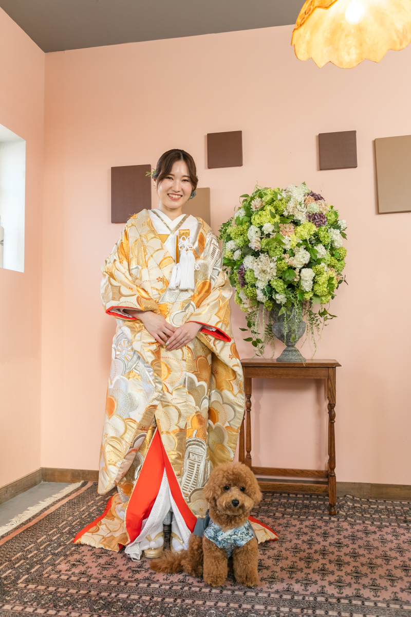 ご新婦様と一緒にハイチーズ