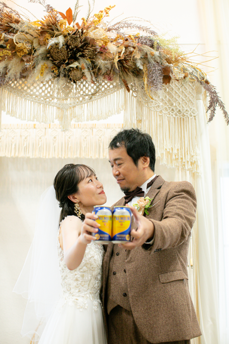 ハートのビール缶