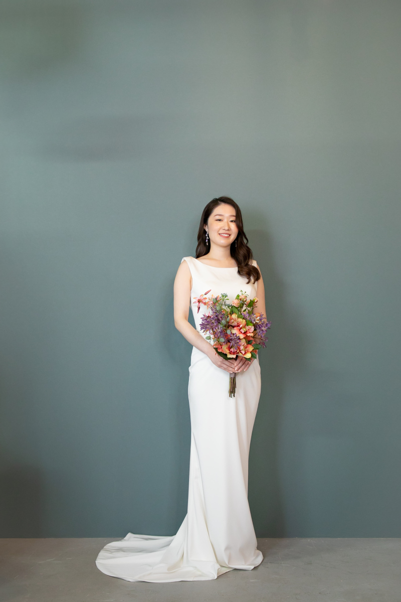 ブルーでクールな背景もお似合いに