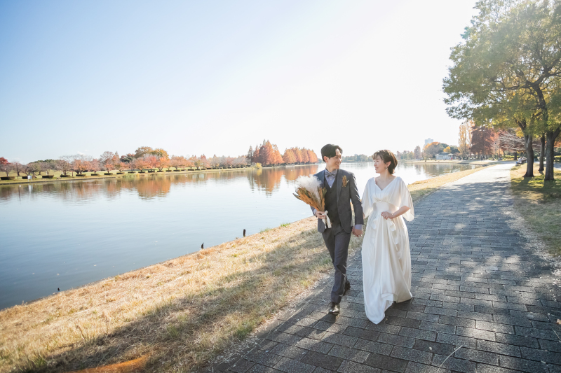 水辺でお散歩!!