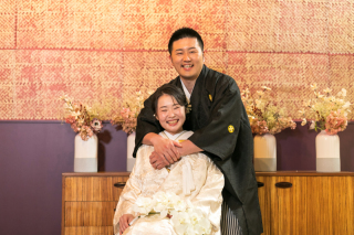 笑顔溢れるお二人さん