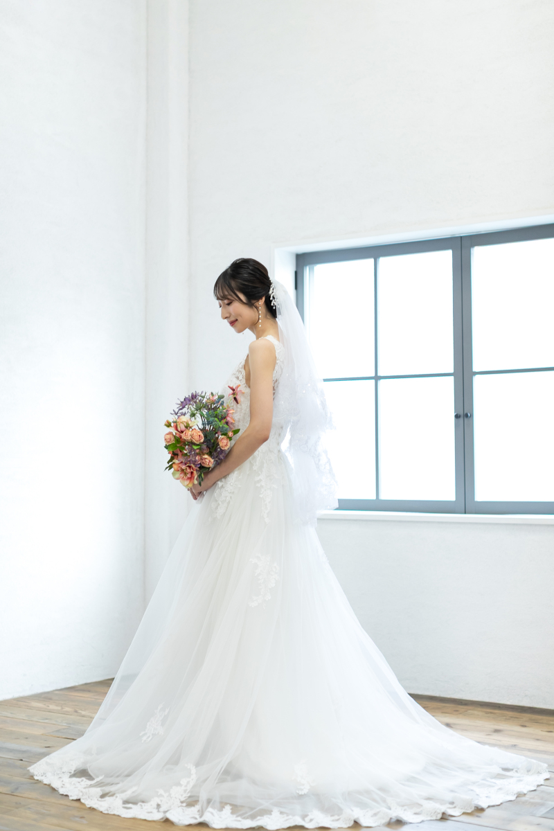 ご新婦様もお支度を終えて