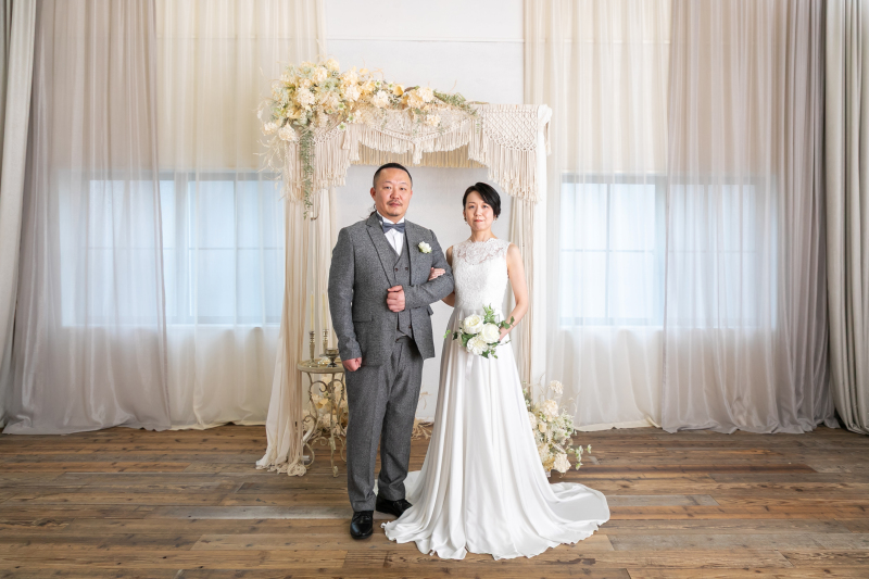 チェパル風背景でフォーマルに