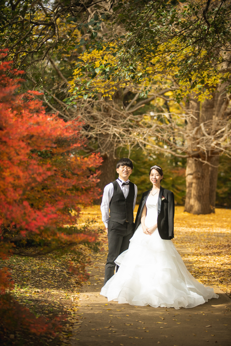 公園内のいろいろなところにある赤