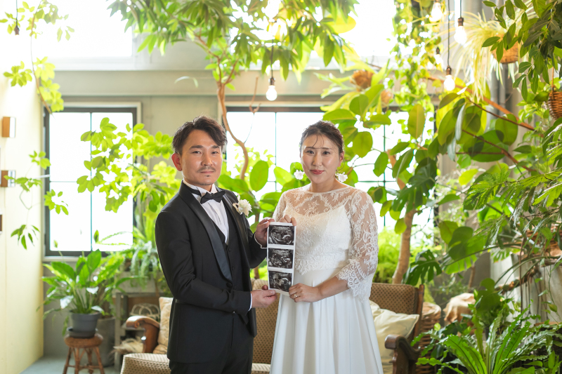 エコー写真と一緒に