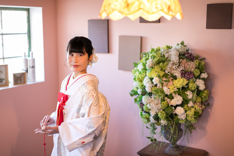 ご新婦様のソロショット。