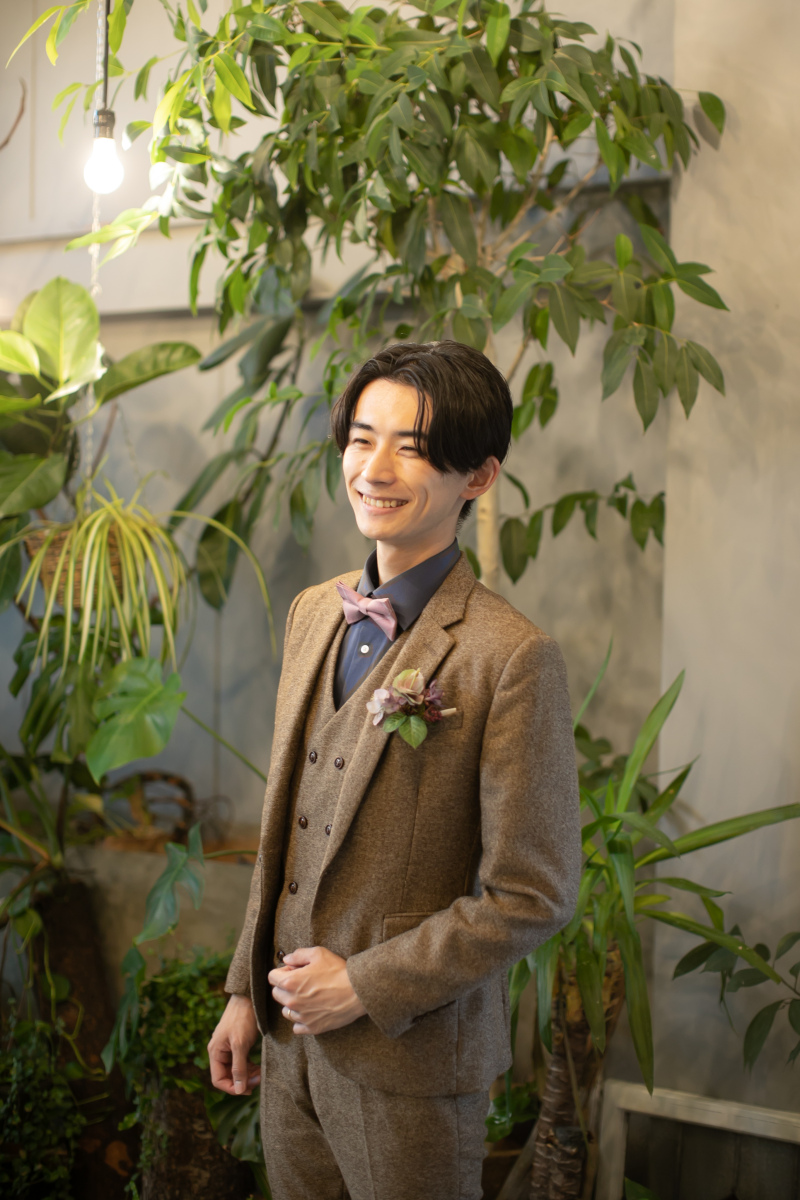 素敵な笑顔のご新郎様♡