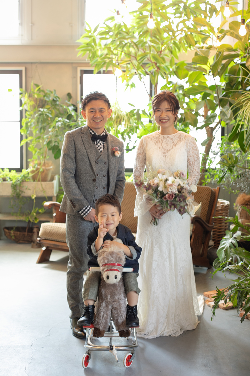 パパとママと僕の結婚式のお写真