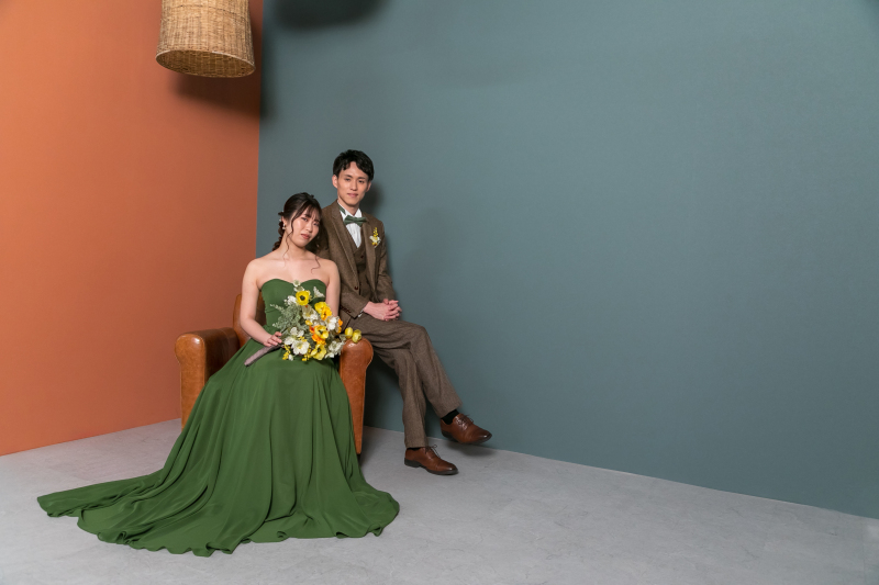 バイカラーのスタジオに移動して