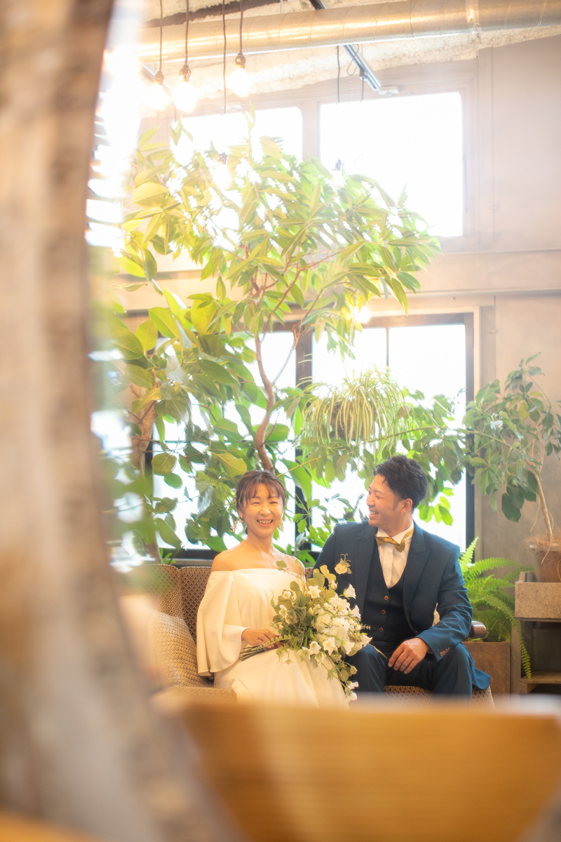 鏡の中のお二人