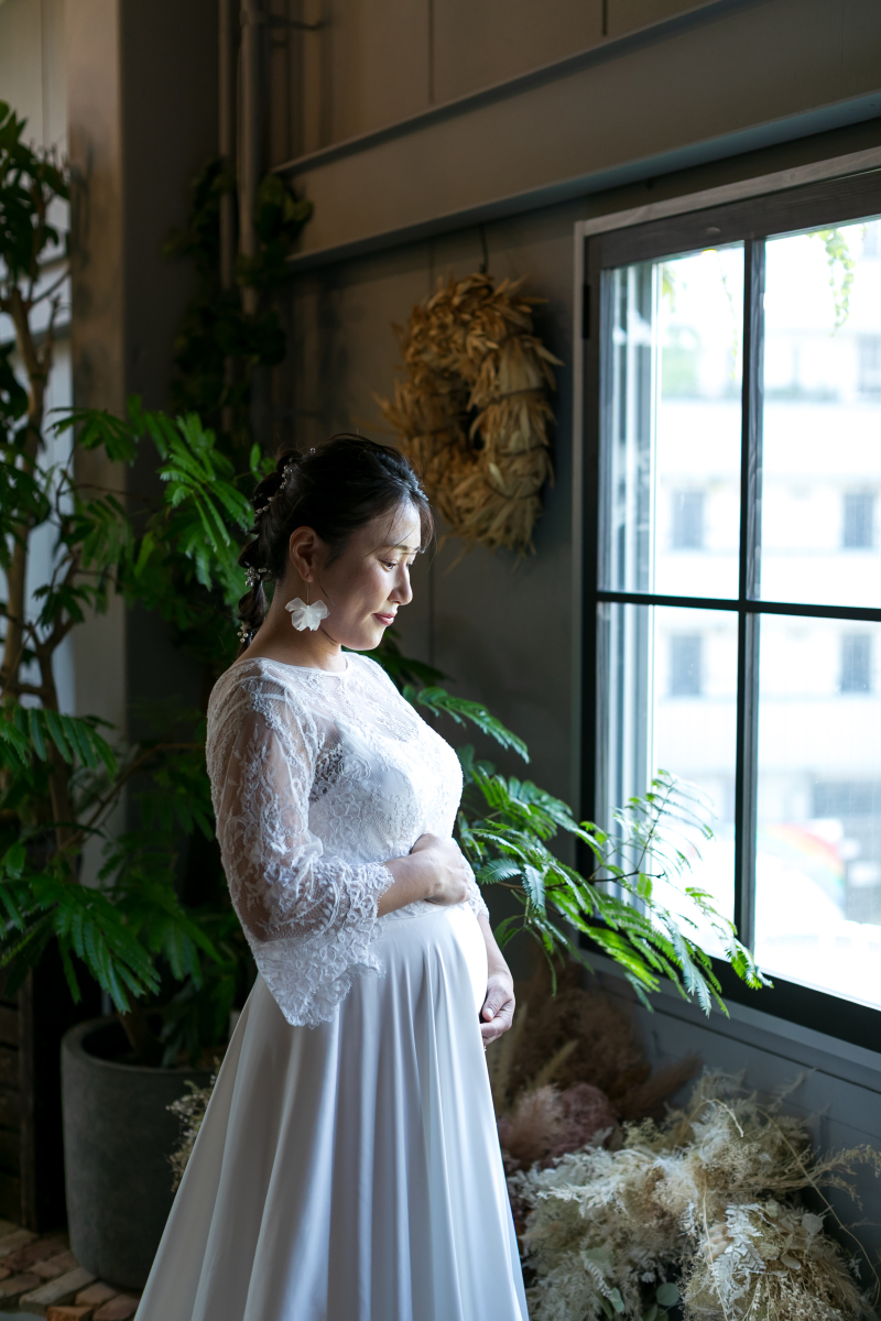 ご新婦様のマタニティショット