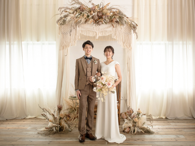 マクラメ編みのガゼボ