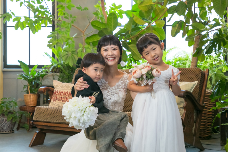 ママとのスリーショット！