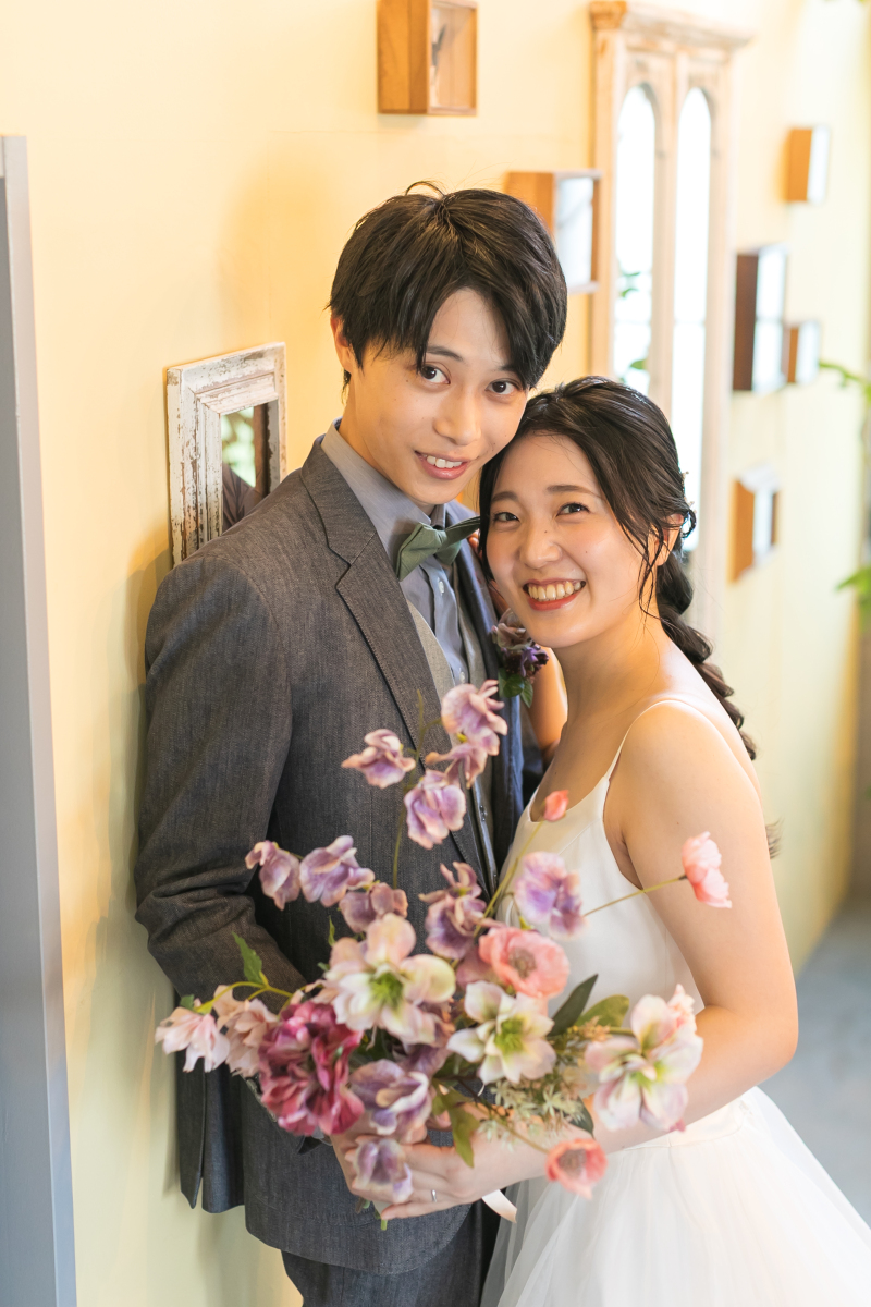 二人お顔を寄せ合って