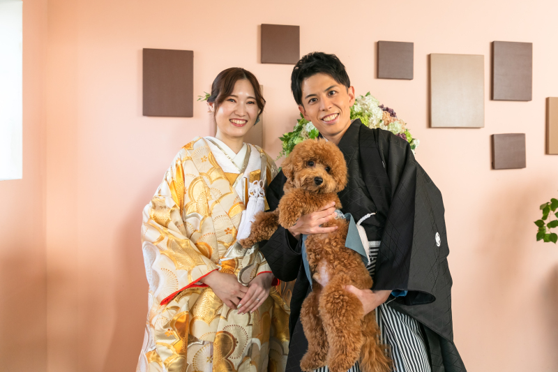 お二人の大切な家族と共に