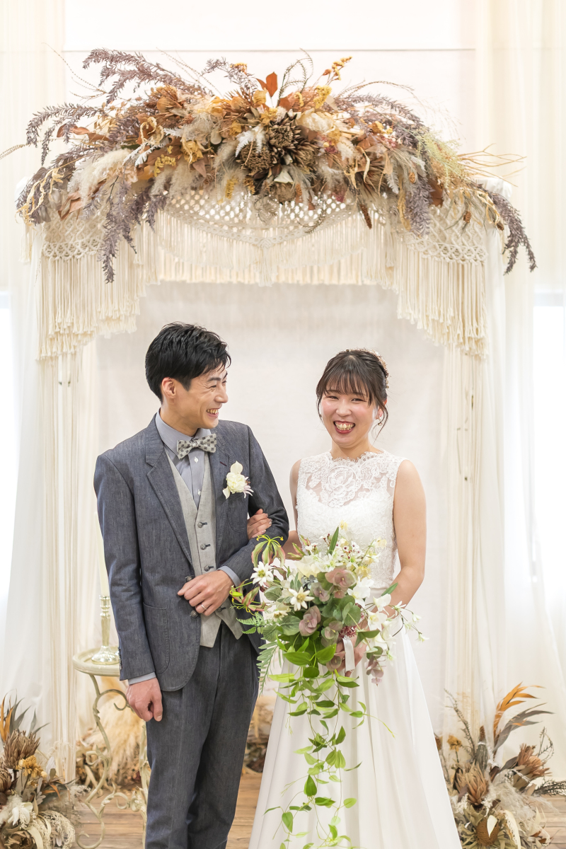 楽しそうなお二人の笑顔