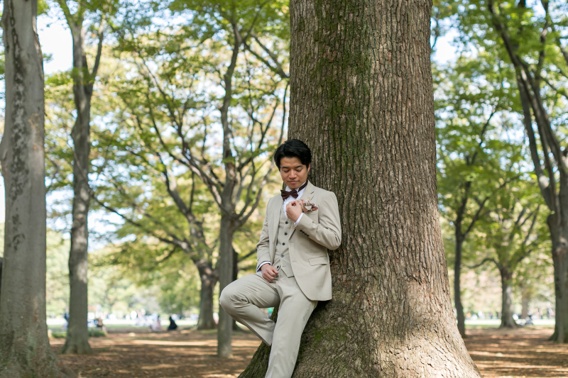 ご新郎様のソロショット。