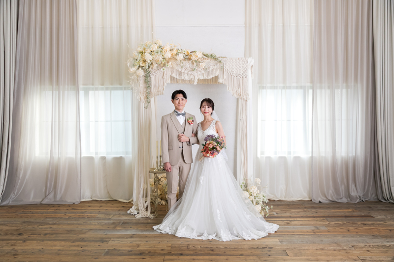 チャペル風の背景で