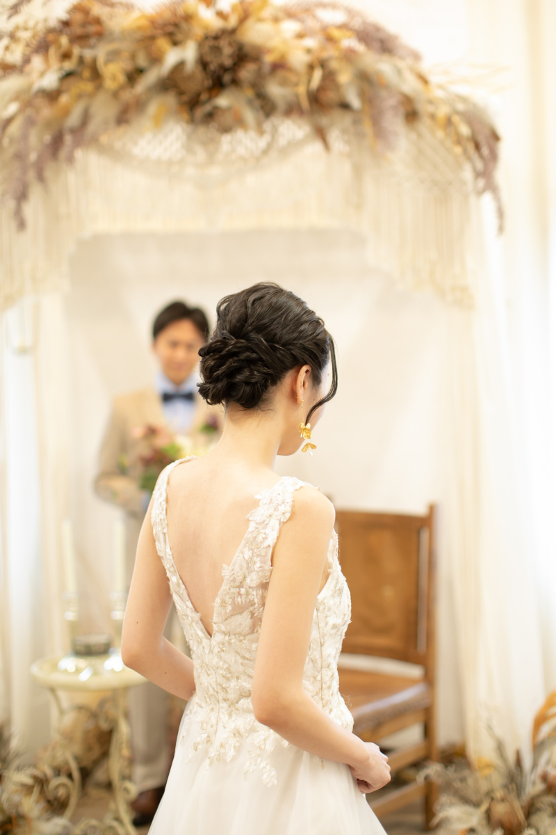 ご新婦様のバックショット♡