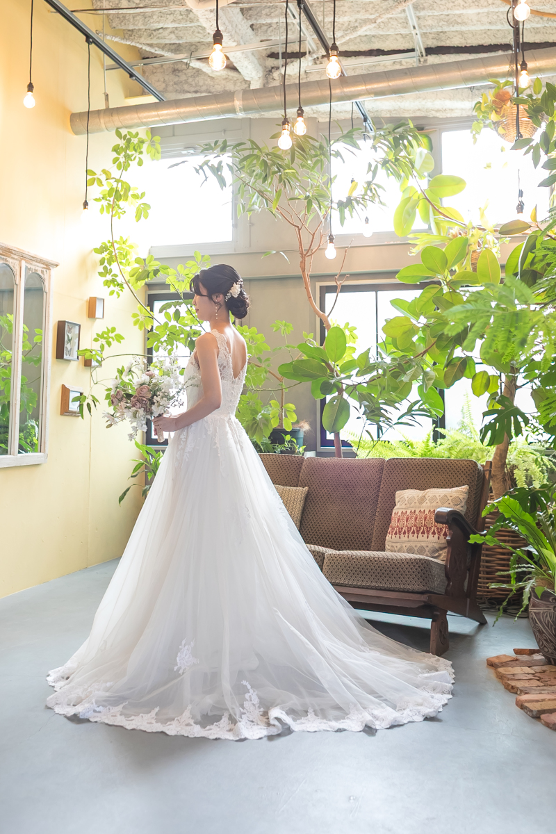 ドレスに着替えて