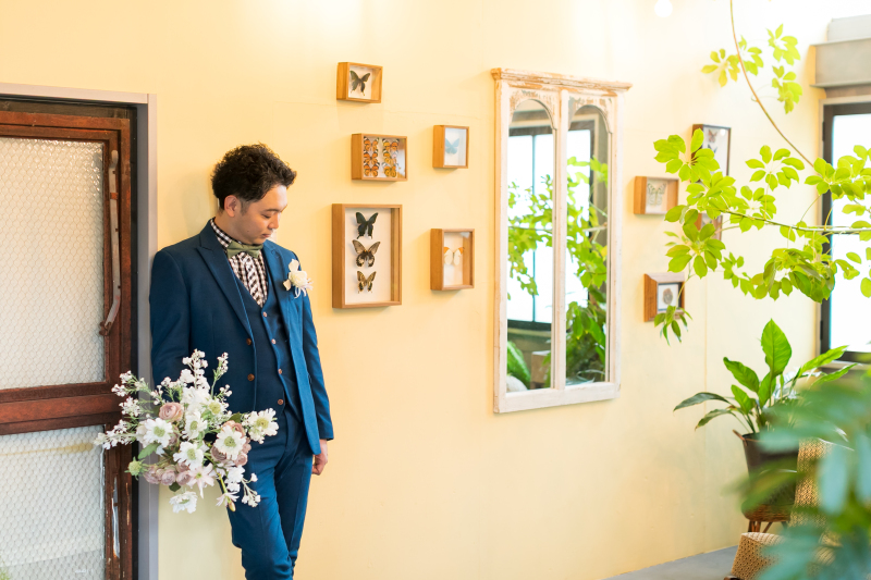 新郎様のソロショット。