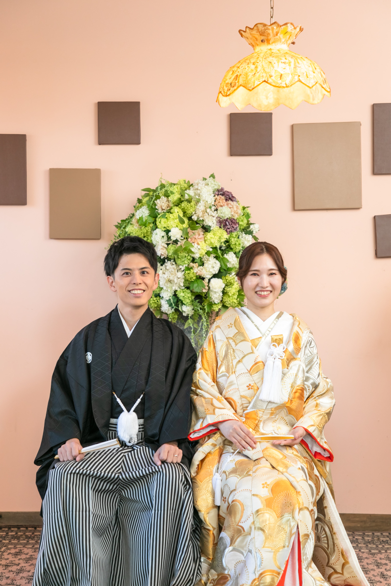 撮影のスタートは座って