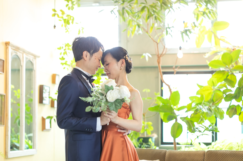 自然光が差し込む中