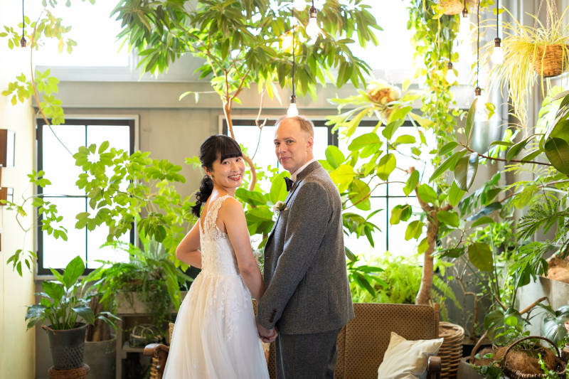 振り返りショット