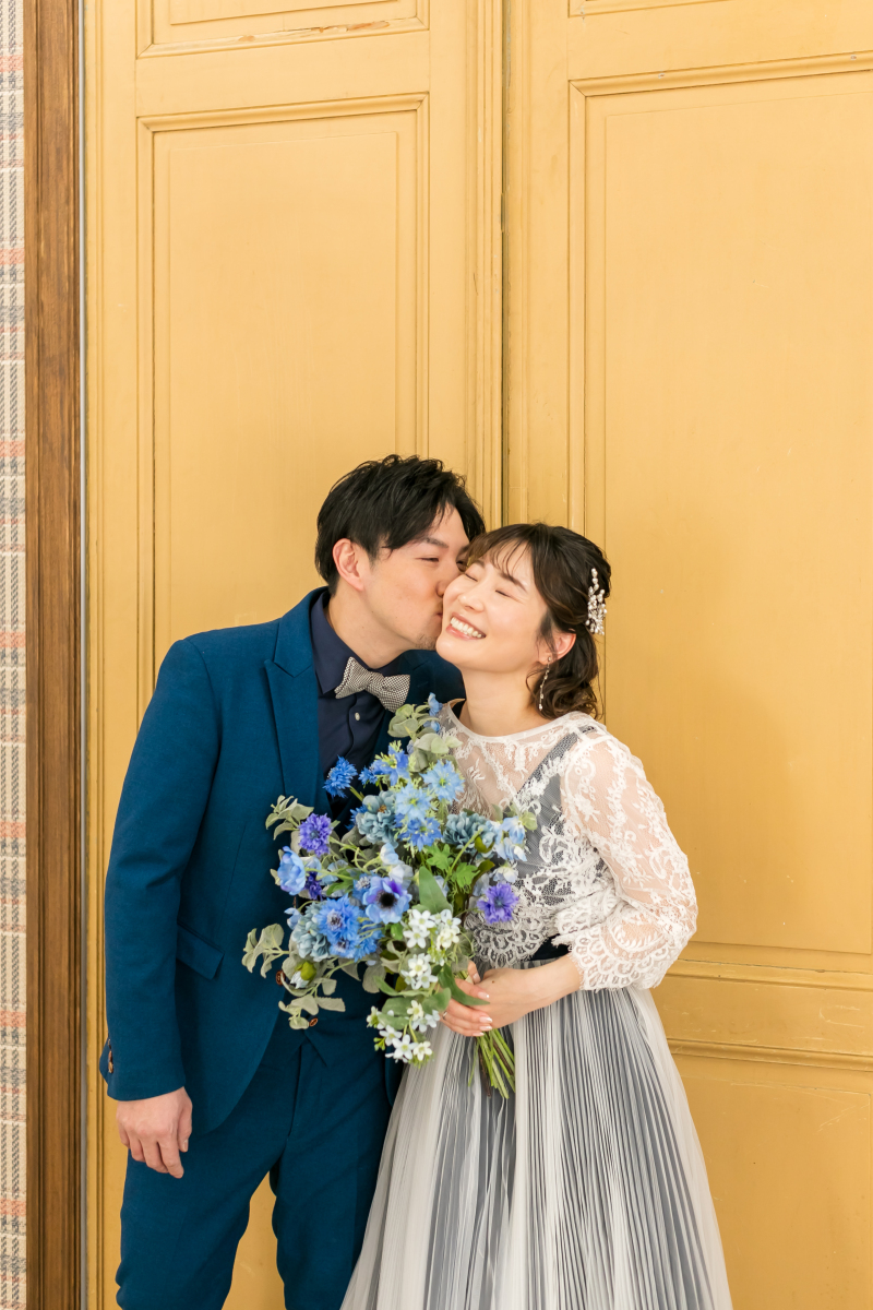 ご新婦様のほっぺに