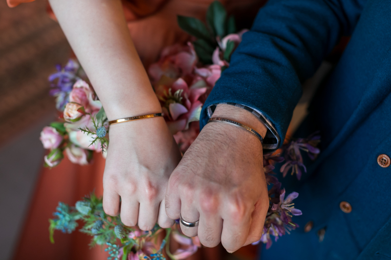 お揃いのブレスレット