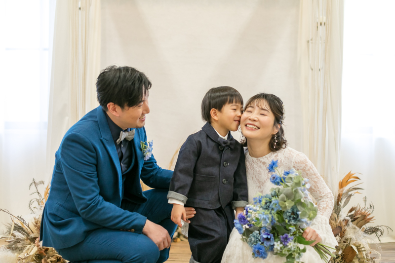 きれいになったママにチュウ!