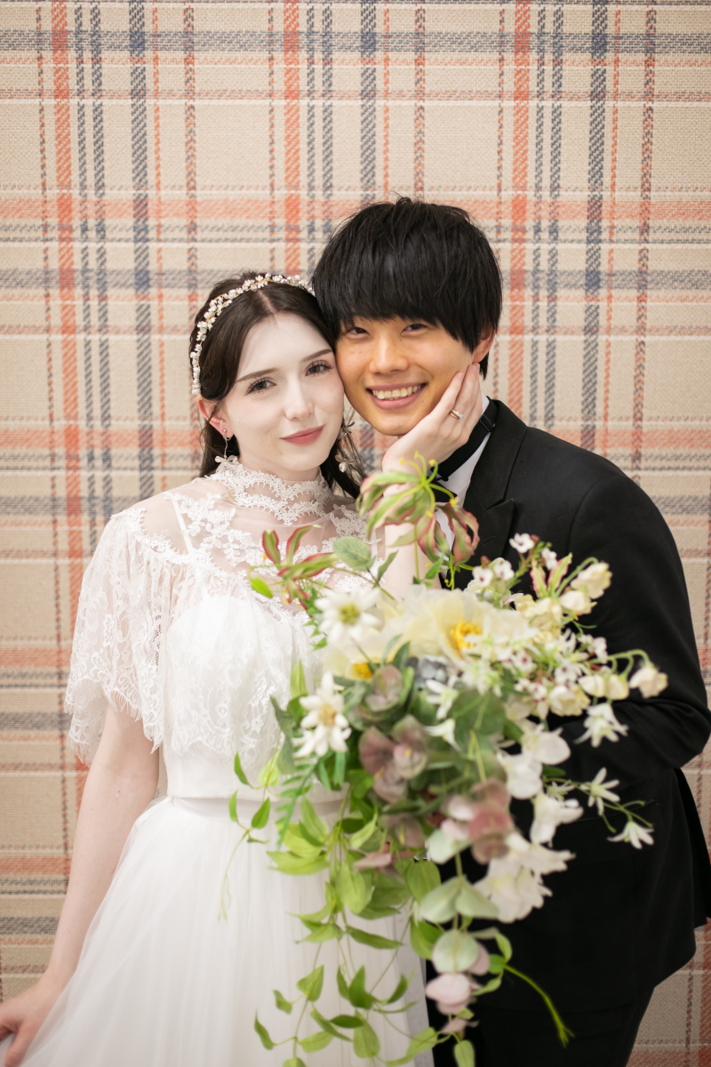 最後はお顔をくっつけて